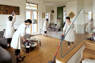 Cleaning the house