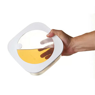 Store & More Leak-Proof Glass Fridge/ Freezer/ Microwave Container White
