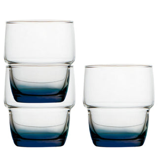Ecozen Stackable Glass – Party Blue – 6 Pcs