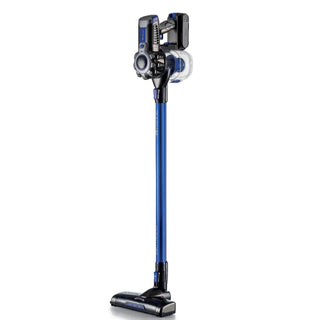 Cordless Electric Broom With Blue Rechargeable Battery 2 In 1 22.2V