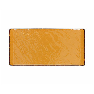 Vulcania Rect. Plate 30x15cm Yellow