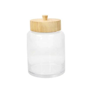 Jar w/ Wood Lid,Trasparenz Miller