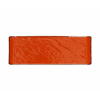 Vulcania Rect.Plate 30x10cm Orange