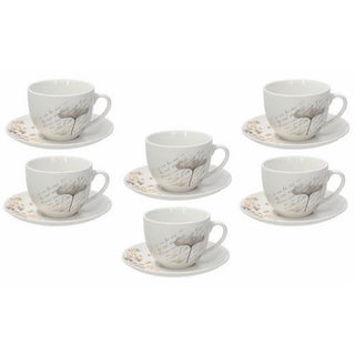 Madison Poesia Tea Cup & Saucer Set 6
