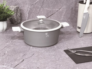 Casserole with lid,Matt Grey