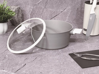 Casserole with lid,Matt Grey