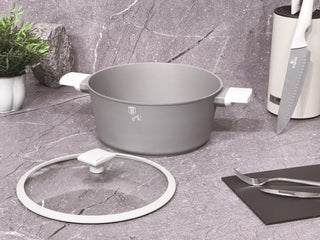 Casserole with lid,Matt Grey