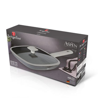 Grill pan with lid, 28 cm, Matt Grey
