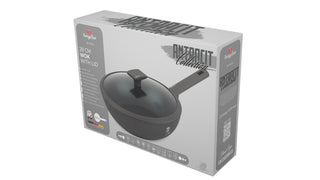 Wok with lid, 28 cm Anthracite