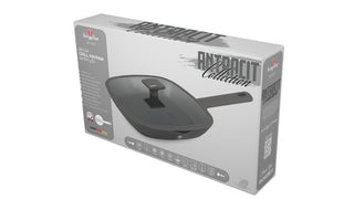 Grill pan with lid, 28 cm, Anthracite