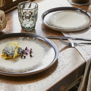 Lagoon Stoneware White Dinner Plate 22cm