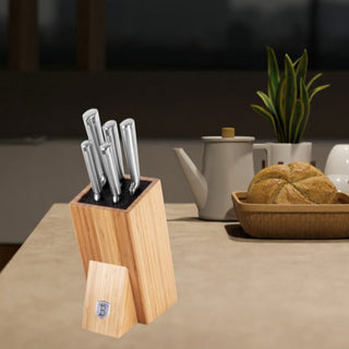 6 pcs knife set with bamboo stand