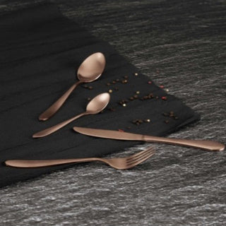 24-Piece Cutlery Set, Satin, Rose Gold