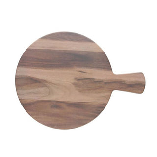 Round Cutting Board Show Plate Dark