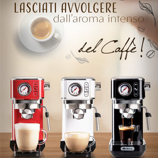 Metal Coffee Machine With Pressure White