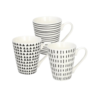 Graphic Mug 340cc set 3pcs