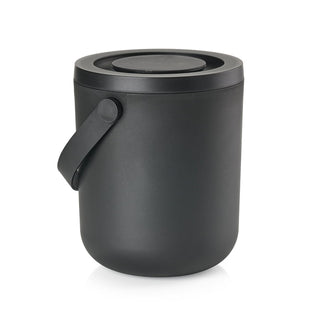 Waste Bin Circular 15L Black