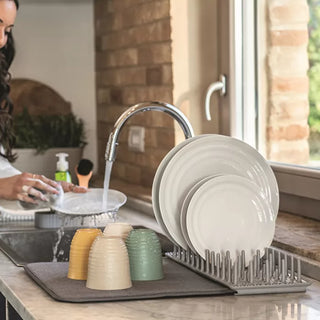 DRY&SAFE" Dish drainer with mat