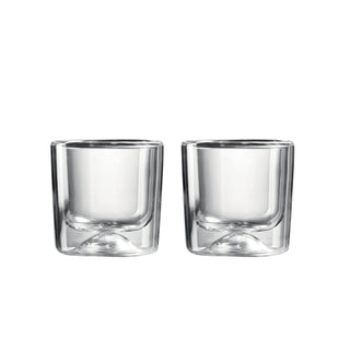 2 Double Wall Thermo Glasses Clear