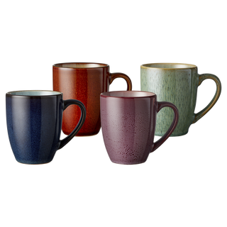 Stoneware Mug 0.3L With Handle Set 4 Pcs
