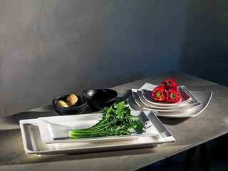 Rect.Baking Dish Show Plate Bianco