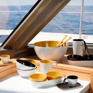 Summer - Salad Bowl & Cutlery - Black