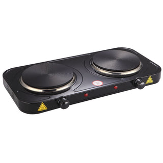 Electric Cooker 2 Plates 18,5/15,5 2500W Black