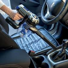 Cordless Electric Broom With Blue Rechargeable Battery 2 In 1 22.2V