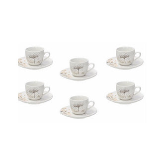 Madison Poesia Coffee Cup & Saucer Set Of 6