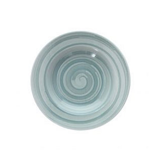 Round Pizza Plate 33cm Cinzia Aura Spir. Blu