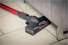 Cordless Electric Broom With Red Rechargeable Battery 2 In 1 22.2V