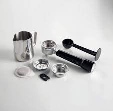 Espresso Coffee Machine In Stainless Steel, Built-in Ginder, 1600W