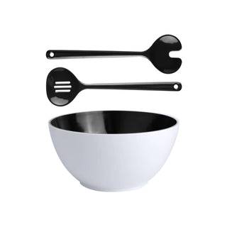Summer - Salad Bowl & Cutlery - Black