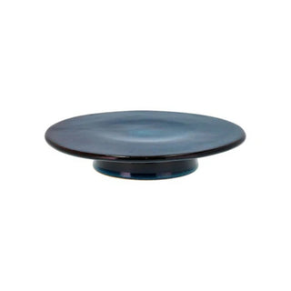 Stoneware Footed Cake Stand 30 cm Dark Blue