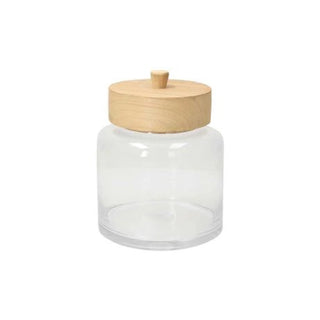 Jar w/ Wood Lid,Trasparenz Miller