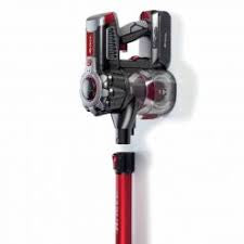 Cordless Electric Broom With Red Rechargeable Battery 2 In 1 22.2V