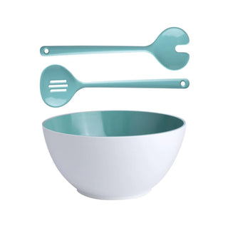 Summer - Salad Bowl & Cutlery - Acqua