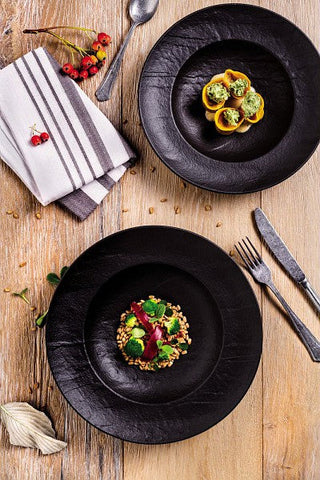 Vulcania Black Collection tableware