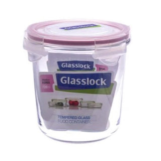 Food Container Glass lock Round
