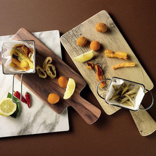 Rect.Chopping Board Show Plate Dark