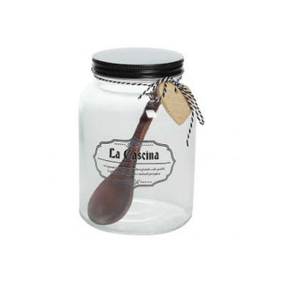 Jar W/Lid+Spoon, Dolce Casa La Cascina