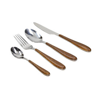 Anthony Wood Cutlery Set 24 pcs