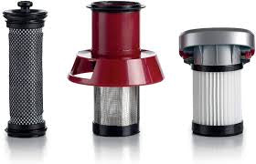 Cordless Electric Broom With Red Rechargeable Battery 2 In 1 22.2V