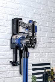 Cordless Electric Broom With Blue Rechargeable Battery 2 In 1 22.2V