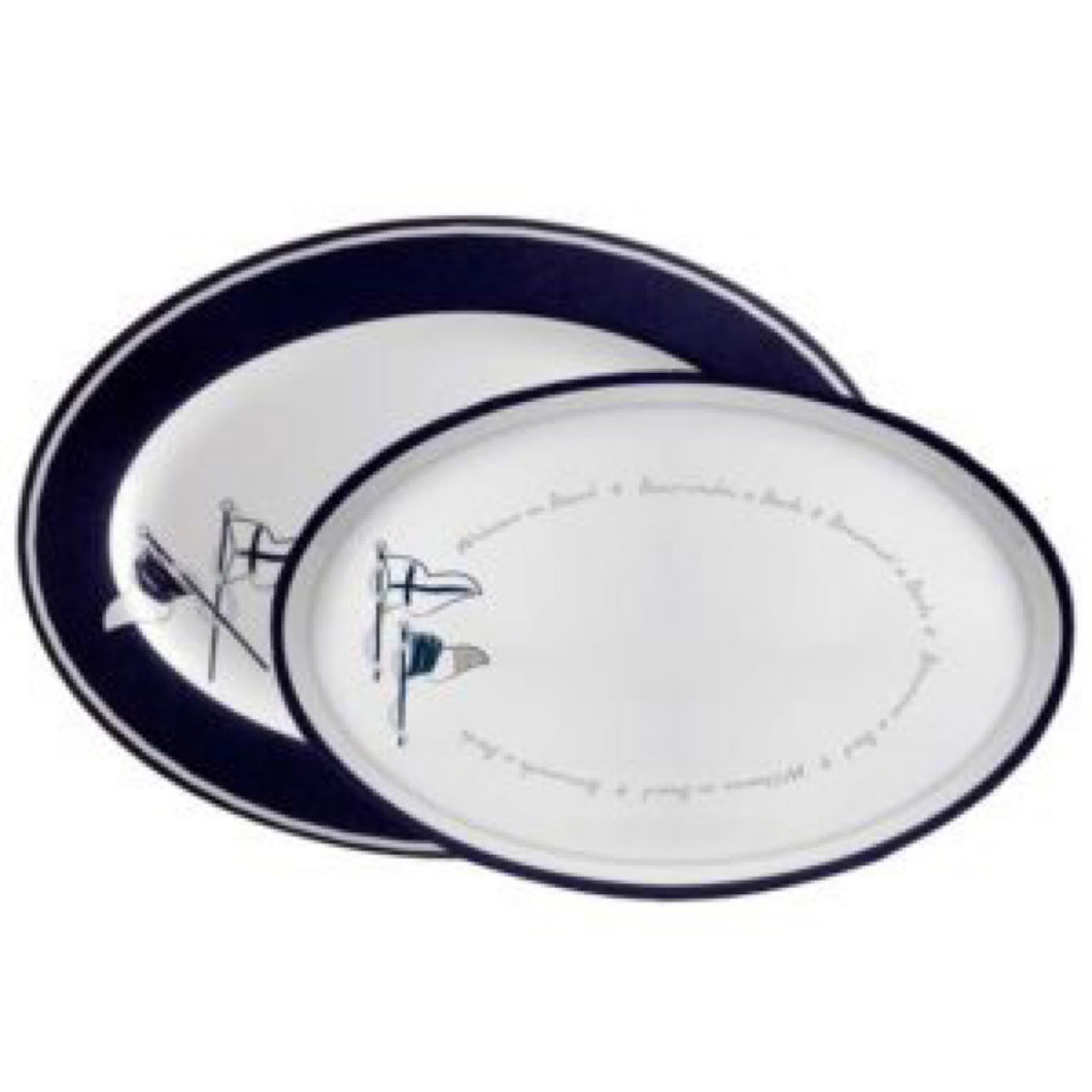 MELAMINE SERVING DISH SET WELCOME ON BOARD, 2 PC