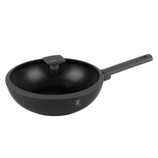 Wok with lid, 28 cm Anthracite