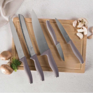 6 pcs knife set with bamboo cutting board