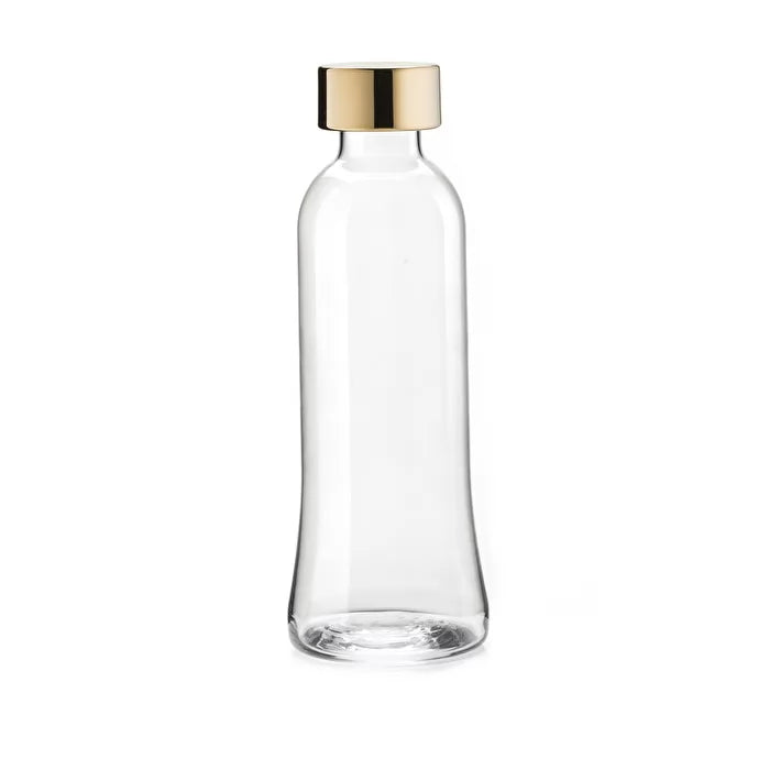 Glass Bottle - 1 Litre 100 Icons Gold