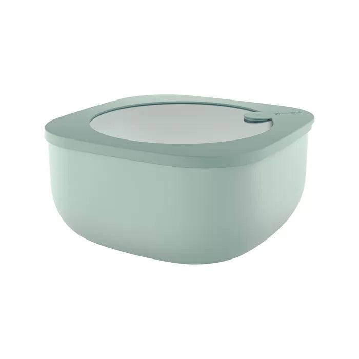 L STORE&MORE - Shallow airtight fridge/freezer/microwave containers 1900cc Sage Green