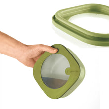 Load image into Gallery viewer, S STORE&amp;MORE - Shallow Airtight Fridge/ Freezer/ Microwave Containers 450cc Avocado Green
